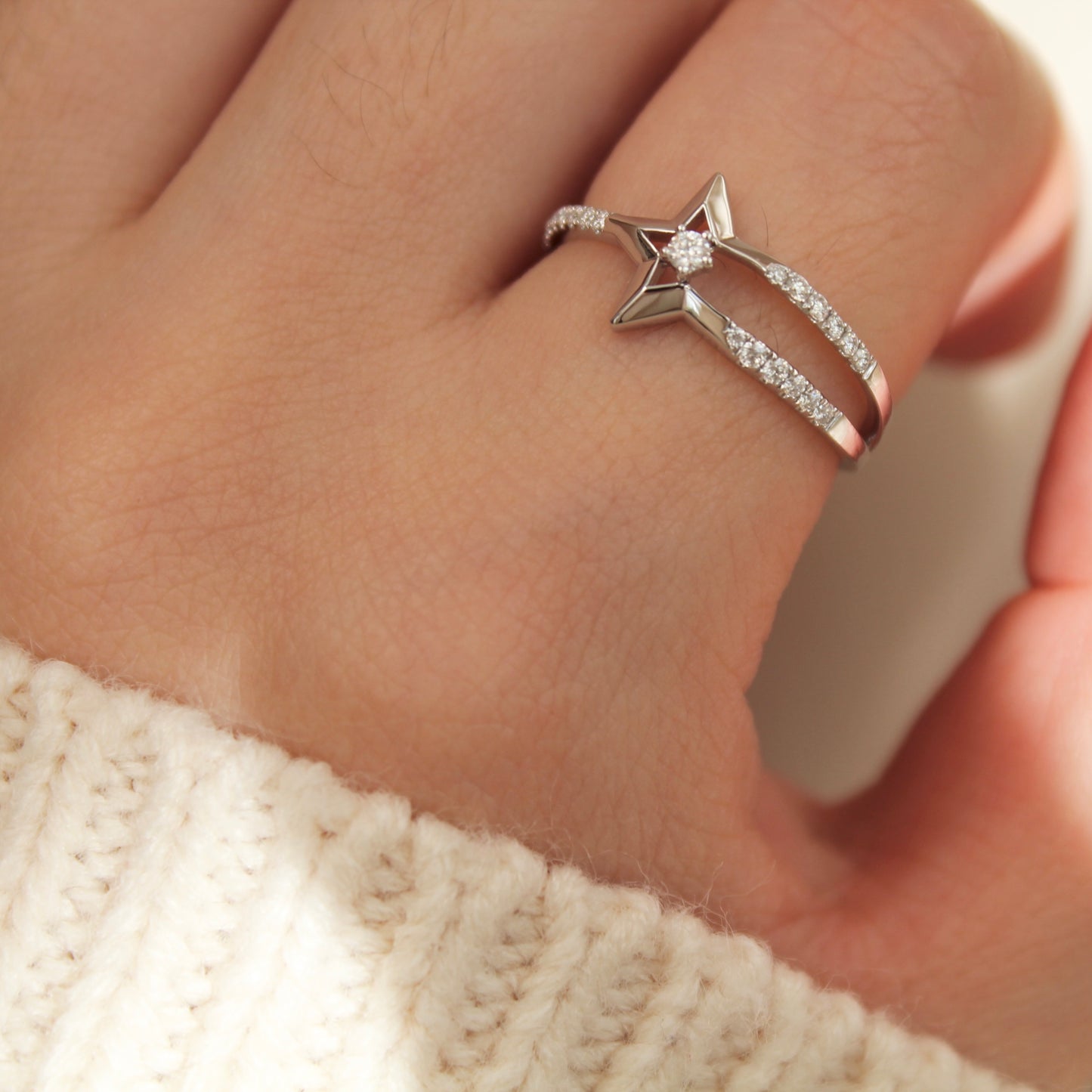 铂金Platinum PT950 Meteor Ring