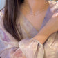 14K Solid Gold Natural Pearl Necklace满天星