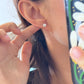 Classic Four-Claw Moissanite Earrings, 0.5 carat