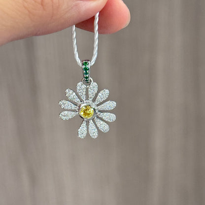 铂金Platinum Daisy Flower Pendant