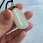 Natural Jade Long Necklace 如意无事牌