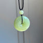 Natural Jade Peace Buckle Long Necklace