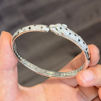 Leopard Oval Bangle Bracelet