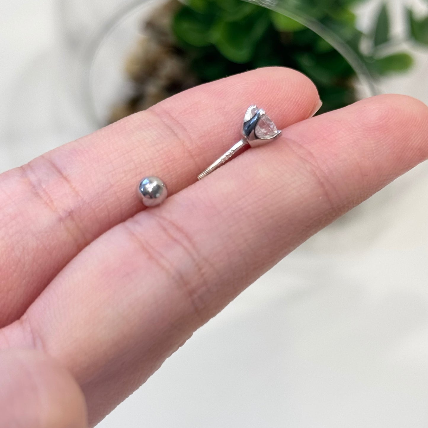 Classic Four-Claw Moissanite Earrings, 0.5 carat