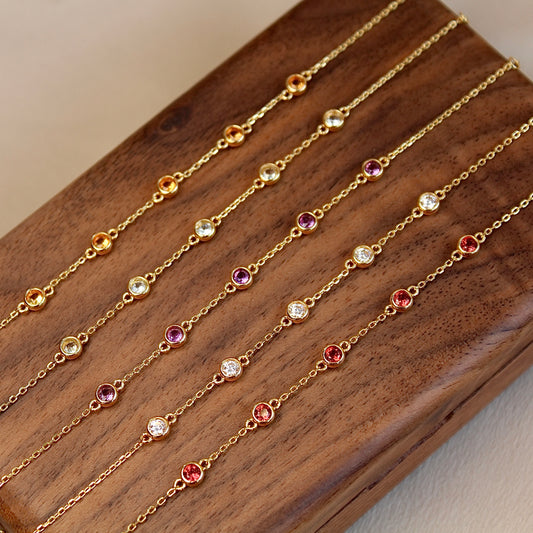 Crystal Bubble Gemstone Bracelet