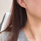 14K Solid Gold Small Clover Earrings