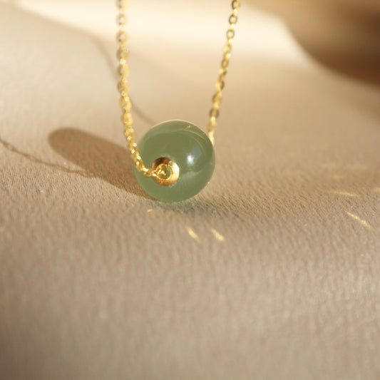 Single LuluTong Natural Jade Necklace