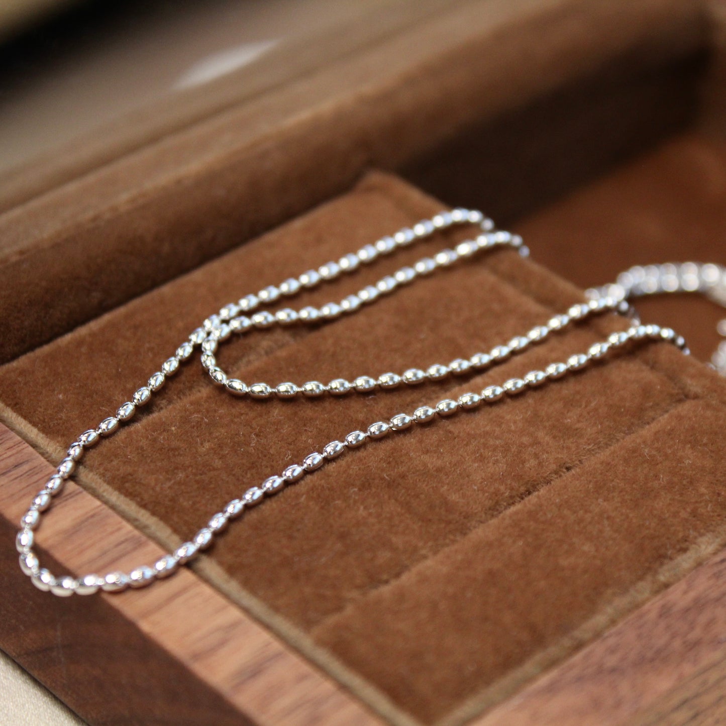 橄榄豆豆链Olive Beads Plain Necklace