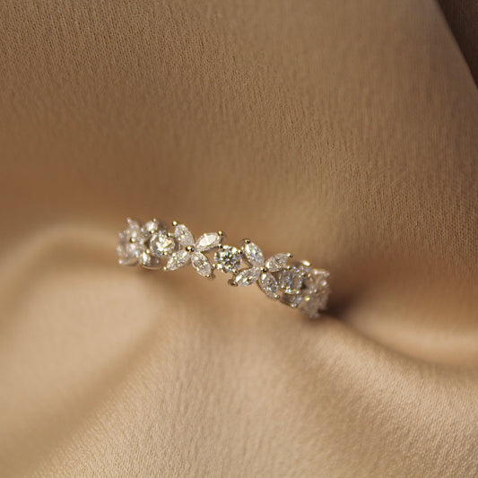 Blooming Clover of Wishes Moissanite Ring