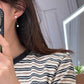 14K Solid Gold Starlight Drop Earrings