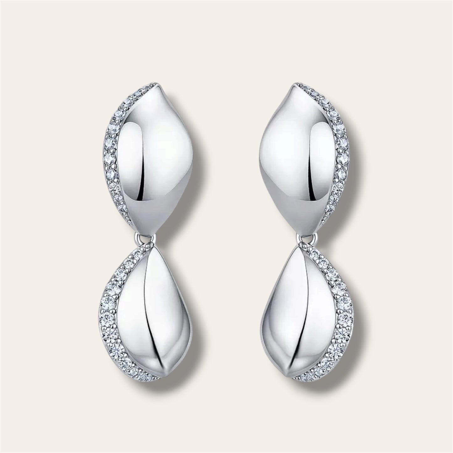 Twisted Mirror Finish Earrings