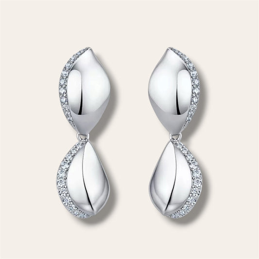 Twisted Mirror Finish Earrings