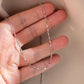 Sparkling Plain Chain Necklace, 60cm