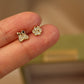 14K Solid Gold Small Cat Claw Earrings