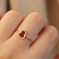 14K Solid Rose Gold Hulu Ring