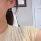 Small Compass Star Moissanite Earrings