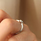 Single Bubble Moissanite Ring, 0.5ct