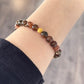 18K Solid Gold Black Rutilated Quartz Bracelet 满色黑金发晶