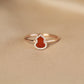 14K Solid Rose Gold Hulu Ring (Version 2)