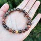 18K Solid Gold Black Rutilated Quartz Bracelet 满色黑金发晶