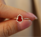 14K Solid Rose Gold Hulu Ring