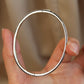 Classic Sparkling Oval Bangle Bracelet