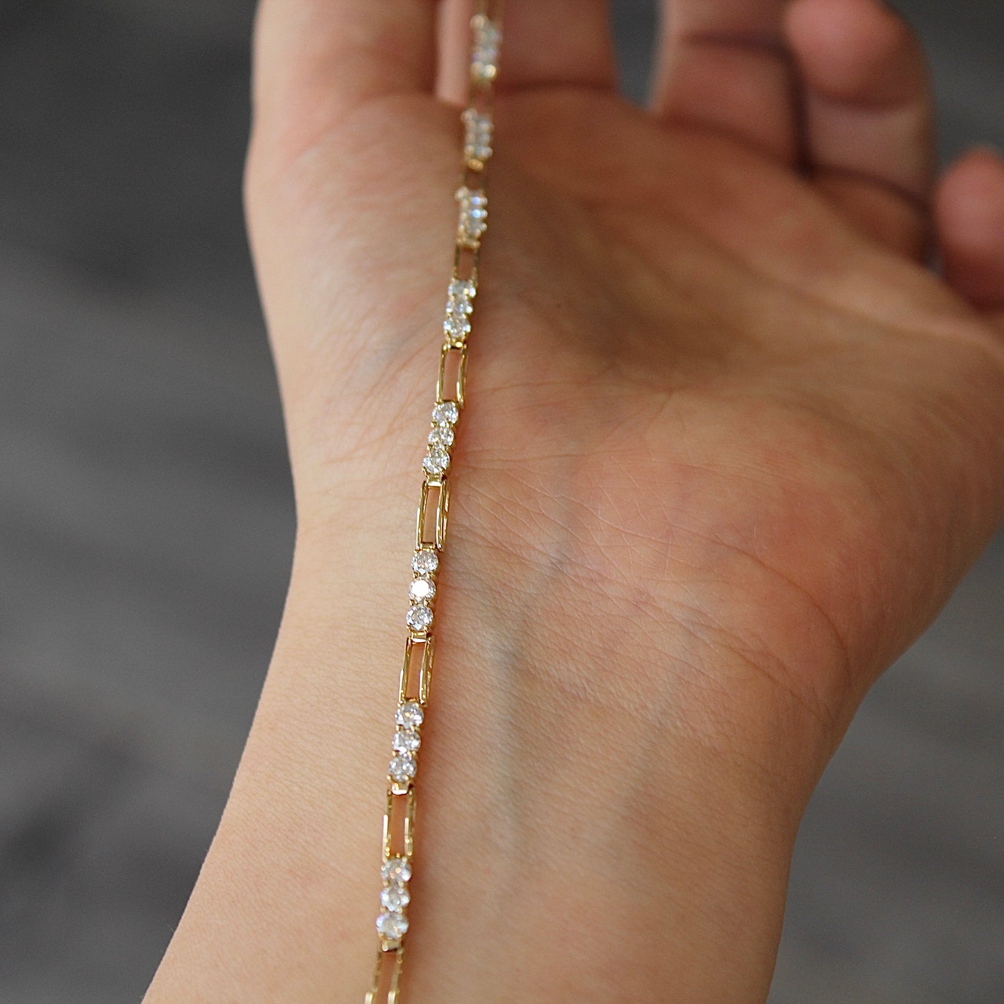 14K Solid Gold Infinity Glow Bracelet