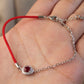 Half Line Half Chain Natural Ruby Bracelet