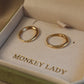 14K Solid Gold Classic Hoop Earrings