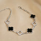 墨翠Natural Black Jadeite Clover Bracelet