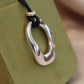 Minimal Loop Silver Necklace
