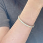 Matte Finish Double-Color Bangle Bracelet拉丝