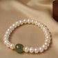 Natural Pearl and Jade Bracelet