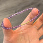 小碎金18K Solid Gold Natural Amethyst Bracelet