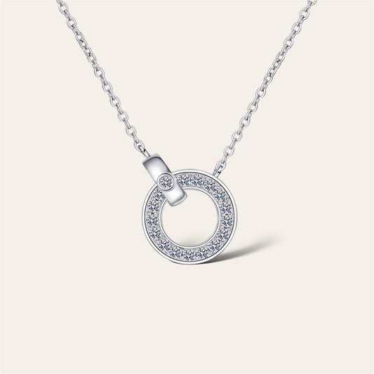 Double Linked Moissanite Necklace