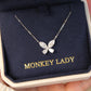 铂金Platinum PT950 Classic Butterfly Necklace