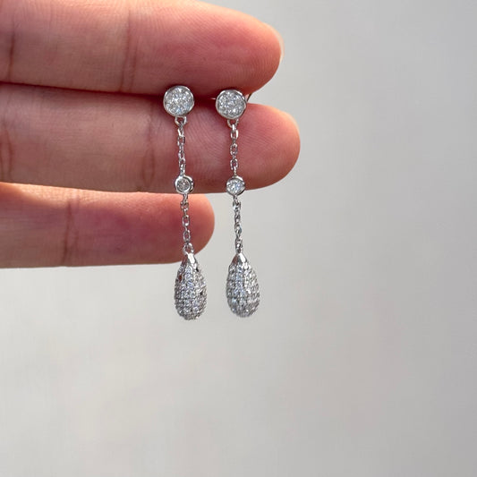 Raindrop Moissanite Earrings