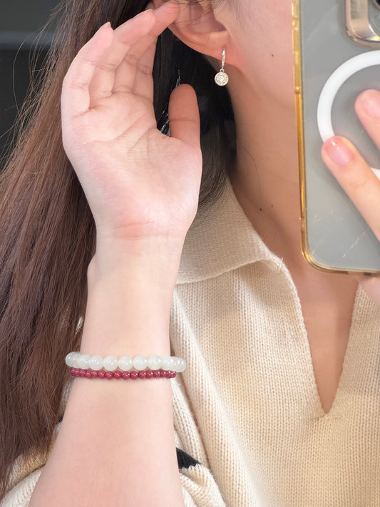 Bubble Moissanite Drop Earrings