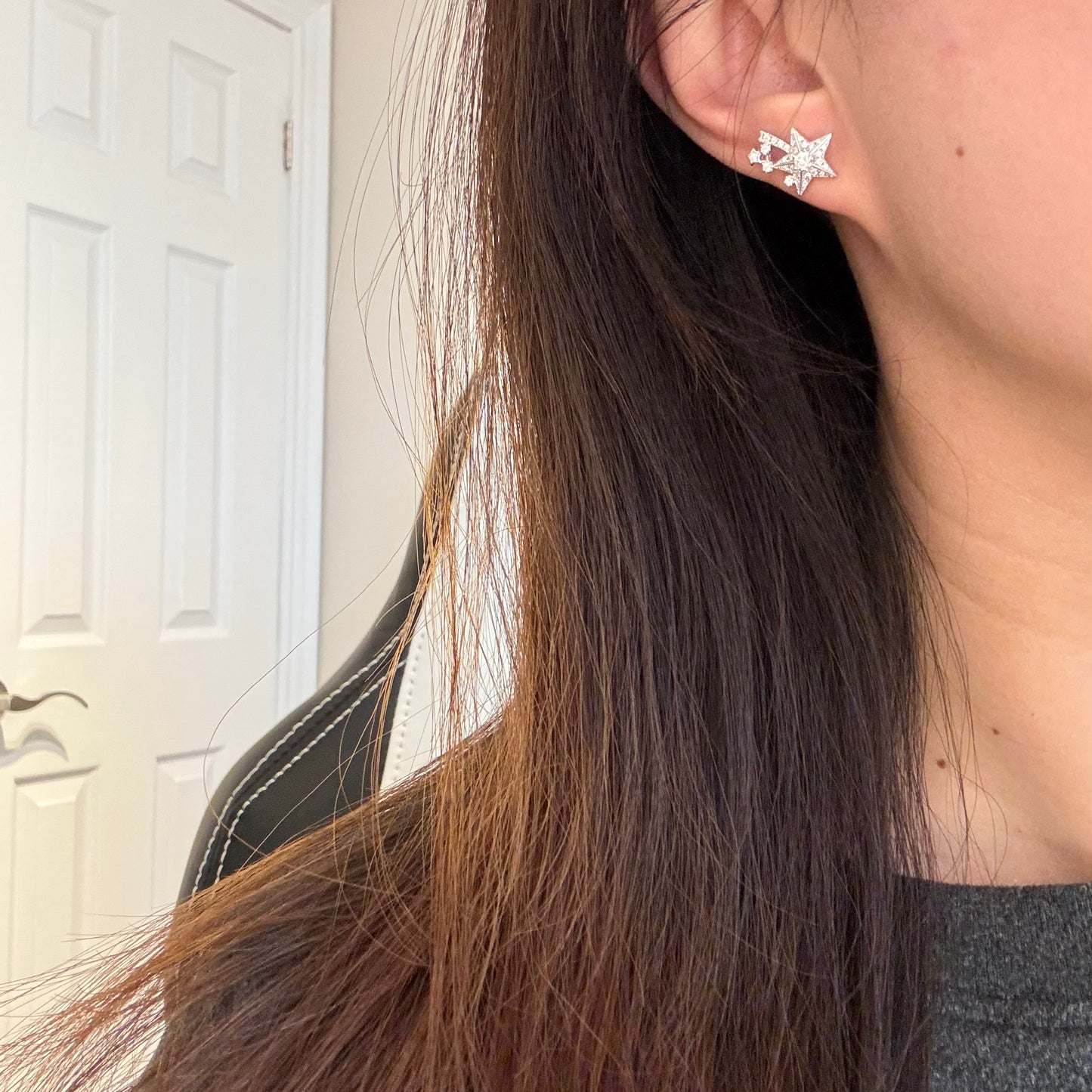 Shooting Star Moissanite Earrings