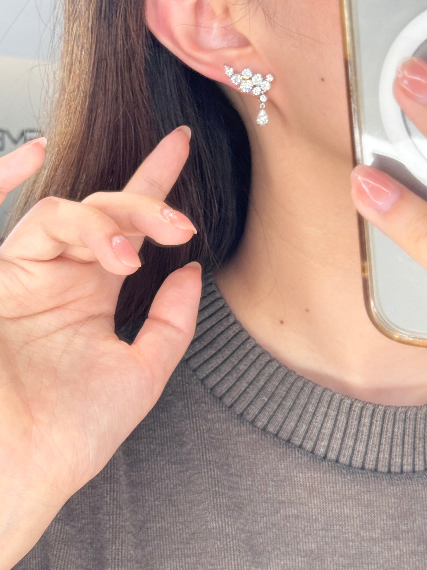Sparkling Wings Waterdrop Earrings