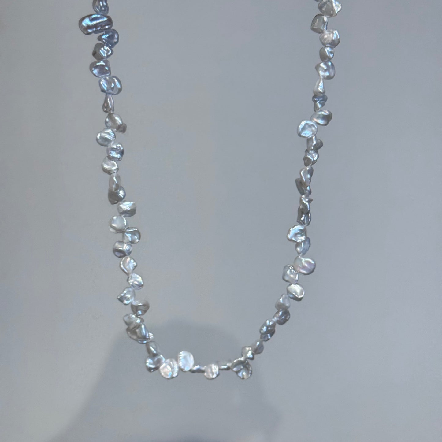 Floral-Shape Natural Freshwater Pearl Necklace