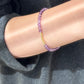 小碎金18K Solid Gold Natural Amethyst Bracelet
