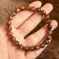 满色黑金发晶 (黑金超) Black Gold Rutilated Quartz Bracelet
