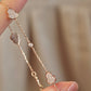 14K Solid Rose Gold Blessing Hulu Bracelet