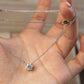Classic Four Claw Moissanite Necklace, 1 Carat