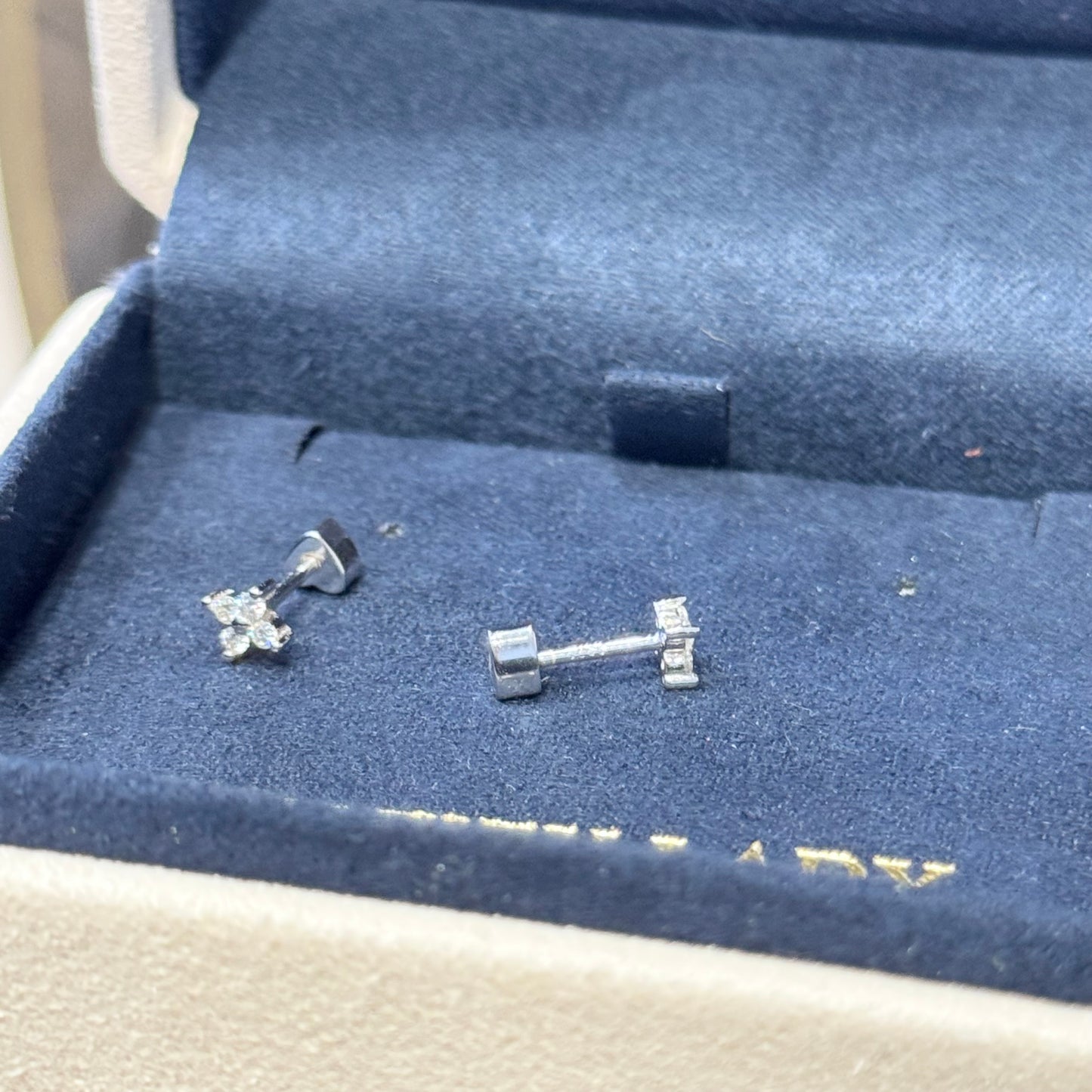 Mini Clover Moissanite Earrings