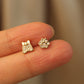 14K Solid Gold Small Cat Claw Earrings