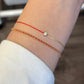 18K Solid Gold Red Bracelet