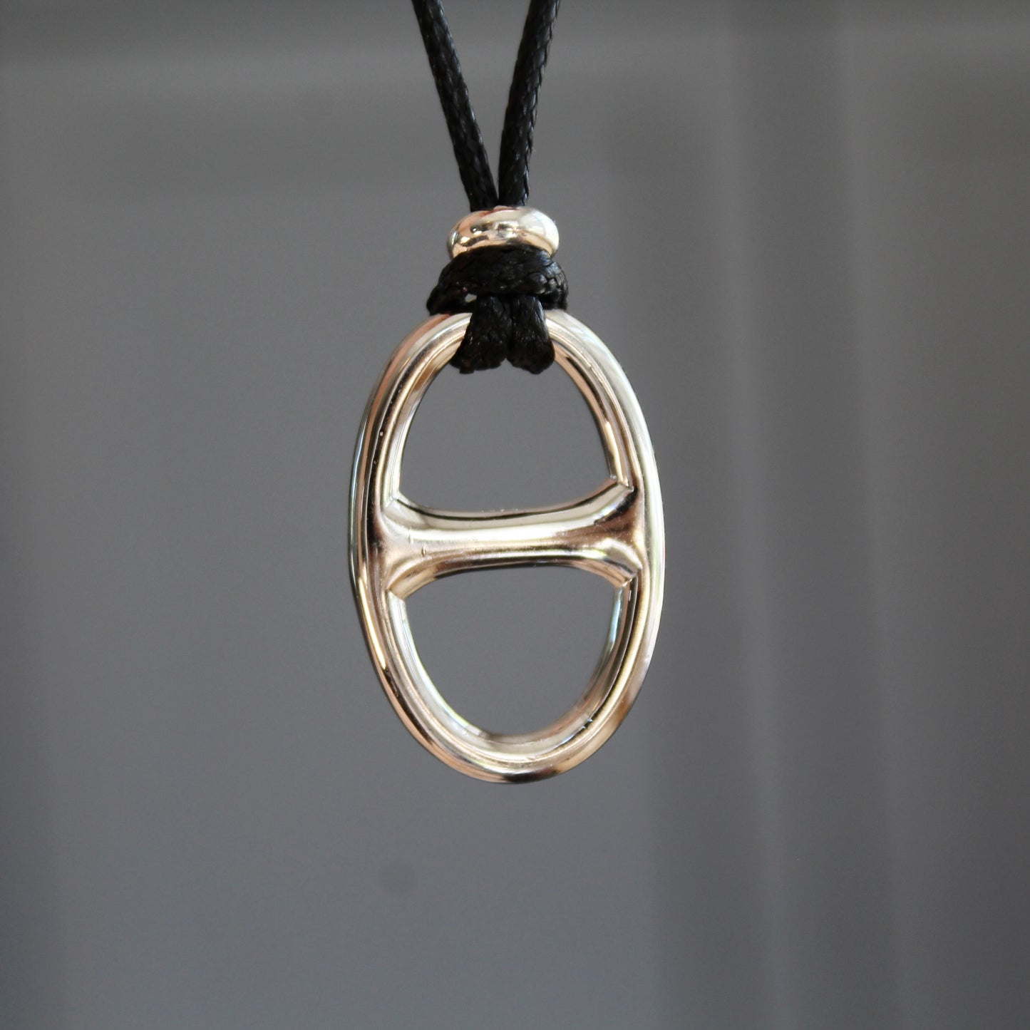 Oval Link Silver Necklace 猪鼻子T恤链