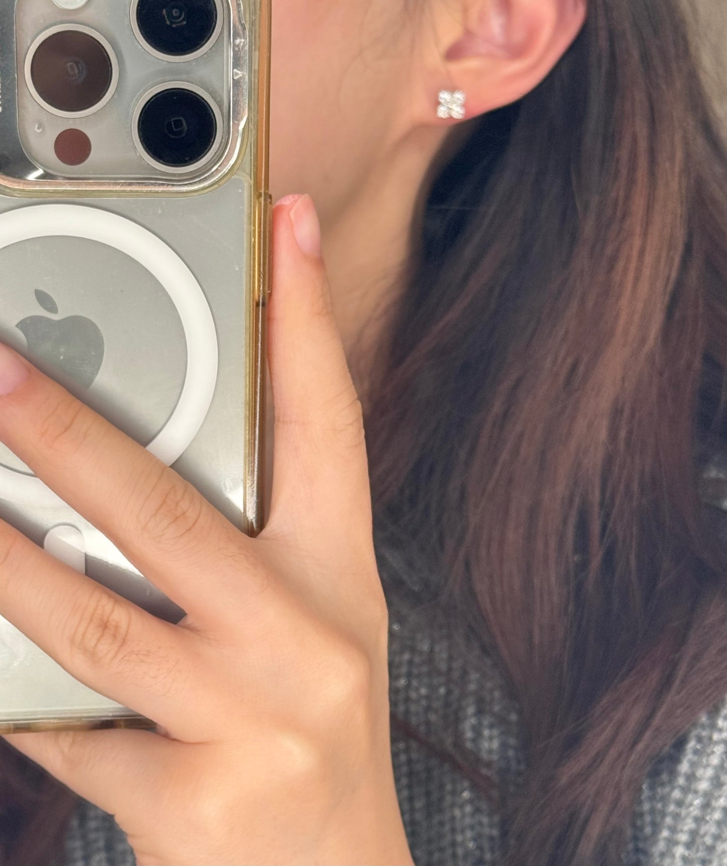 Lucky Clover Moissanite Earrings